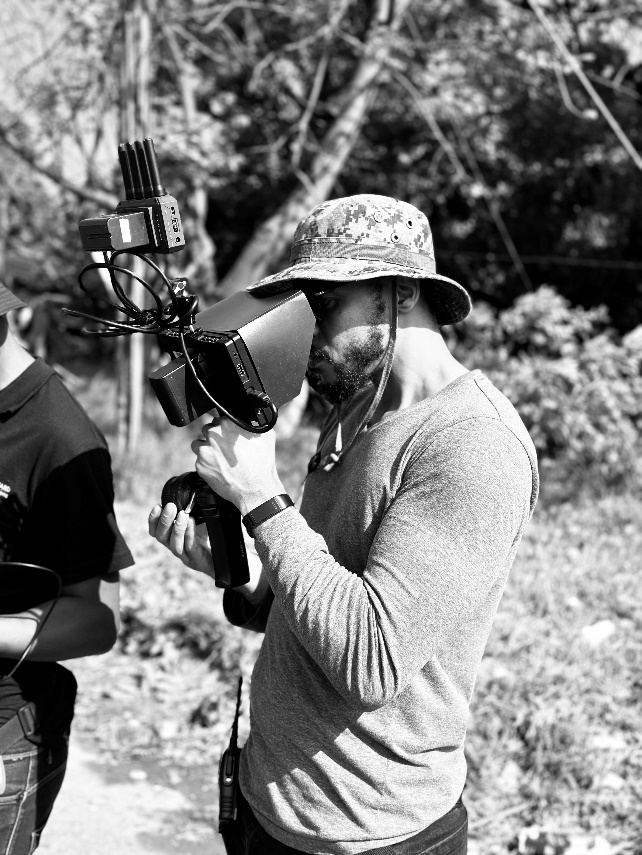 Filmmaker on set in Durban